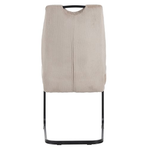 Étkezőszék, barnásszürke Taupe/fekete, KELMA