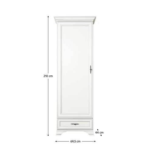 Polcállvány, alpesi fehér, KENTAK REG1D1S