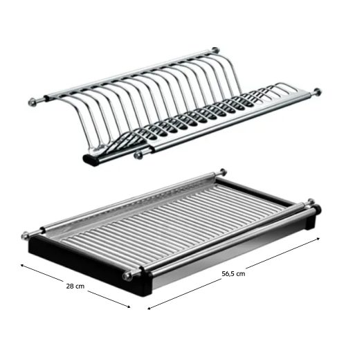 Edényszárító felső szekrénybe, rozsdamentes acél, KAPIO TYP 2