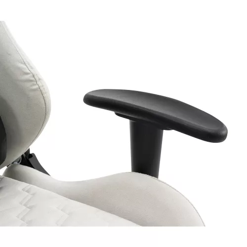 Irodai/gamer szék, fehér/fekete, teherbírás 150 kg, PAPIBAS