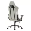 Irodai/gamer szék, fehér/fekete, teherbírás 150 kg, PAPIBAS