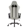 Irodai/gamer szék, fehér/fekete, teherbírás 150 kg, PAPIBAS