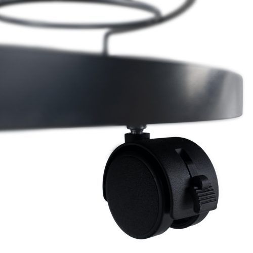 Tálalóasztal, fekete/ezüst, ALADAR NEW