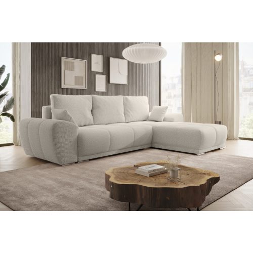 Univerzális ülőgarnitúra, krémszínű, KERIM ROH