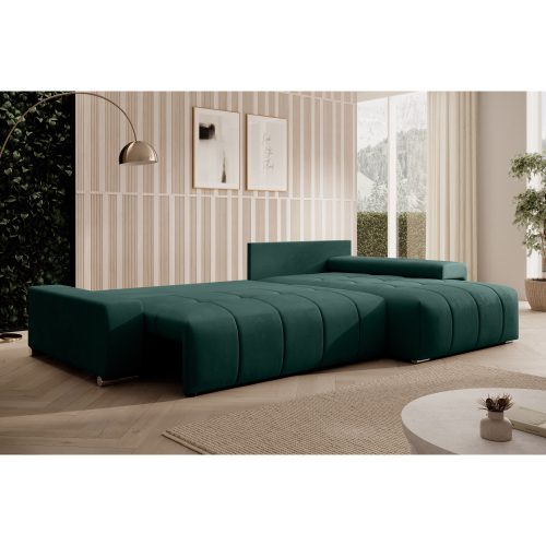 Univerzális ülőgarnitúra, smaragdzöld, VEZAN ROH