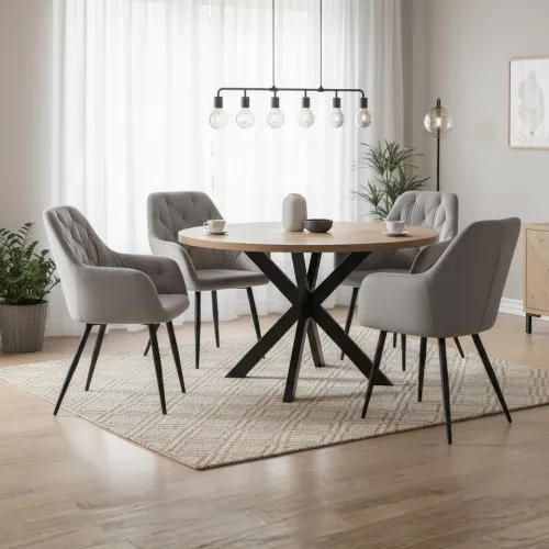 Design fotel, szürke Velvet szövet, VERIO NEW