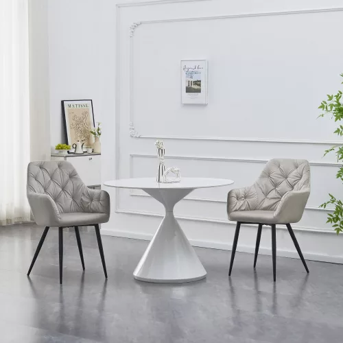 Design fotel, szürke Velvet szövet, VERIO NEW