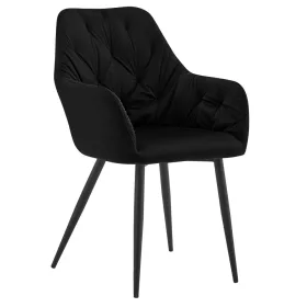 Design fotel, fekete Velvet szövet, VERIO NEW