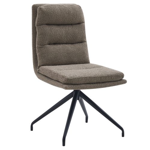 Forgószék, bézs/fekete, LINA