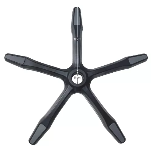 Talp, fekete/szürke, sugár 32 cm, PODSTAVA TYP 7