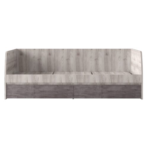 Ágy 2S, 90x200, nairobi gesztenye/onix, JESI NEW