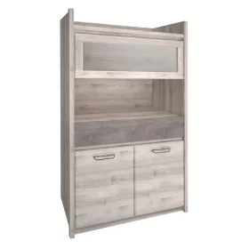 Alacsony vitrin 2D1W1S, nairobi gesztenye/onix, JESI NEW