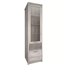Vitrin 1D1W1S, nairobi gesztenye/onix, JESI NEW