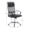 Irodai fotel, fekete, TC3-973M 5 NEW
