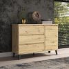 Komód, artisan tölgy, BOGAN NEW 1D3S