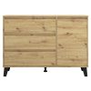Komód, artisan tölgy, BOGAN NEW 1D3S