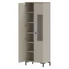 Vitrin, szürkésbarna Taupe/silverjack tölgy, DOMCA 1D1W