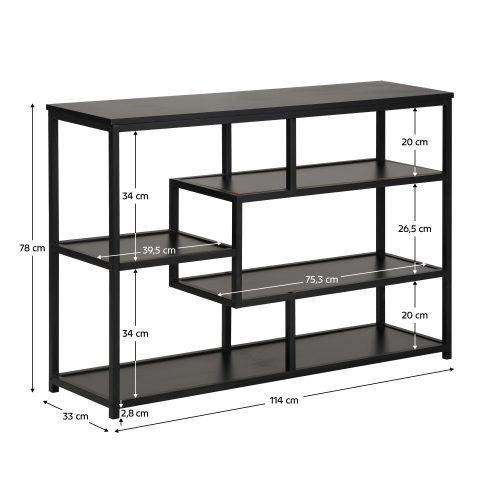 Polcállvány, fekete, BILOTE NEW TYP 2