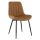 Szék, ekobőr barna camel/fekete, HAZAL