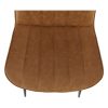Szék, ekobőr barna camel/fekete, HAZAL