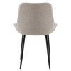 Étkezőszék, bézs/fekete, ALIA
