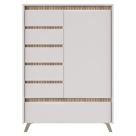 Komód, kasmír/sonoma tölgy, LONGY REG1D5S1K