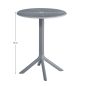 Kerti asztal, szürke, SAILOR