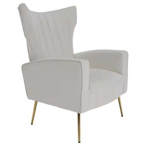 Relaxfotel, bézs Velvet szövet, BARET