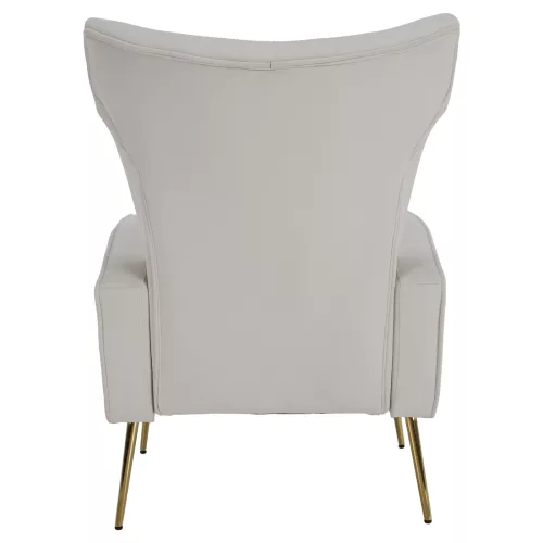 Relaxfotel, bézs Velvet szövet, BARET