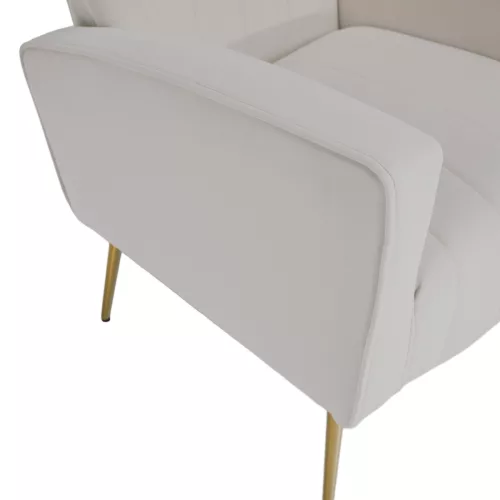 Relaxfotel, bézs Velvet szövet, BARET