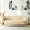 Luxus kanapé, 3 személyes, bézs Velvet szövet/arany, Art-deco, NOBLEO TYP 2