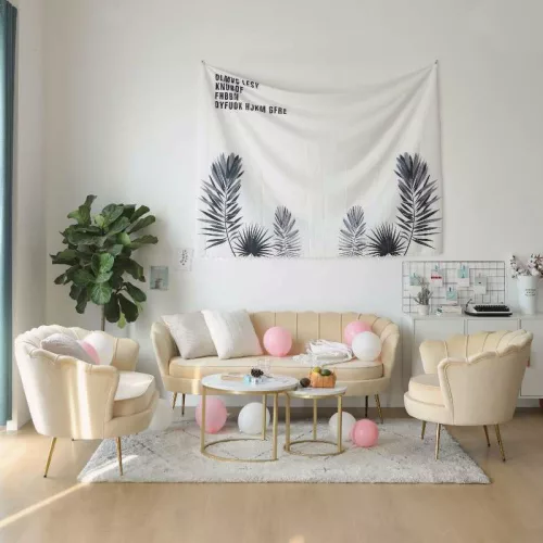 Luxus kanapé, 3 személyes, bézs Velvet szövet/arany, Art-deco, NOBLEO TYP 2