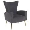Relaxfotel, szürke Velvet szövet, BARET
