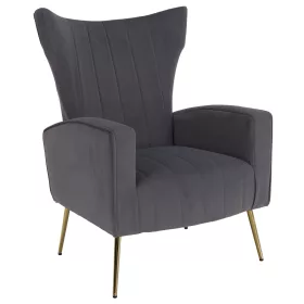 Relaxfotel, szürke Velvet szövet, BARET