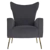 Relaxfotel, szürke Velvet szövet, BARET
