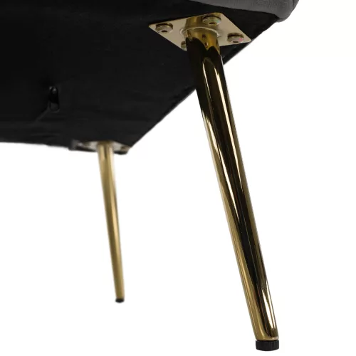 Relaxfotel, szürke Velvet szövet, BARET