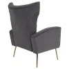 Relaxfotel, szürke Velvet szövet, BARET