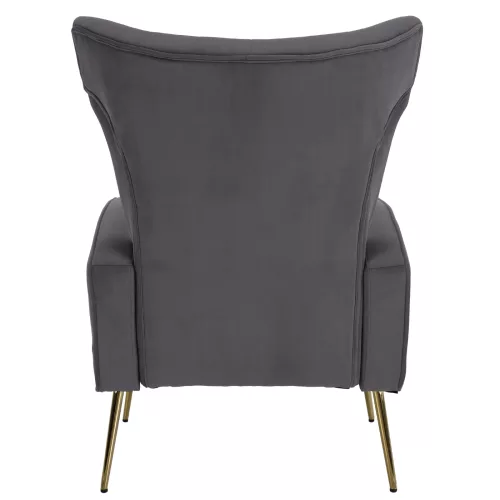 Relaxfotel, szürke Velvet szövet, BARET