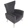 Relaxfotel, szürke Velvet szövet, BARET