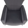Relaxfotel, szürke Velvet szövet, BARET