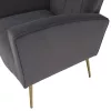 Relaxfotel, szürke Velvet szövet, BARET