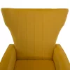 Relaxfotel, sárga Velvet szövet, BARET