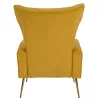 Relaxfotel, sárga Velvet szövet, BARET