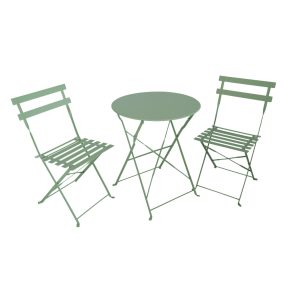 Kerti szett 1+2, zöld, acél, OBAX NEW