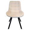 Étkezőszék, bézs Velvet szövet/fekete, SAMIRA
