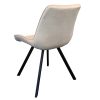 Étkezőszék, bézs Velvet szövet/fekete, SAMIRA