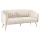 Design 3-as ülés kanapé, bézs Velvet szövet/gold króm-arany, BAGY