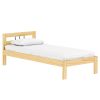 Ágy ráccsal, természetes, fenyőfa, 90x200, JONA NEW