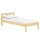 Ágy ráccsal, természetes, fenyőfa, 90x200, JONA NEW
