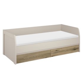 Ágy, 90x200, kasmír/evoke tölgy, KAROS 2S